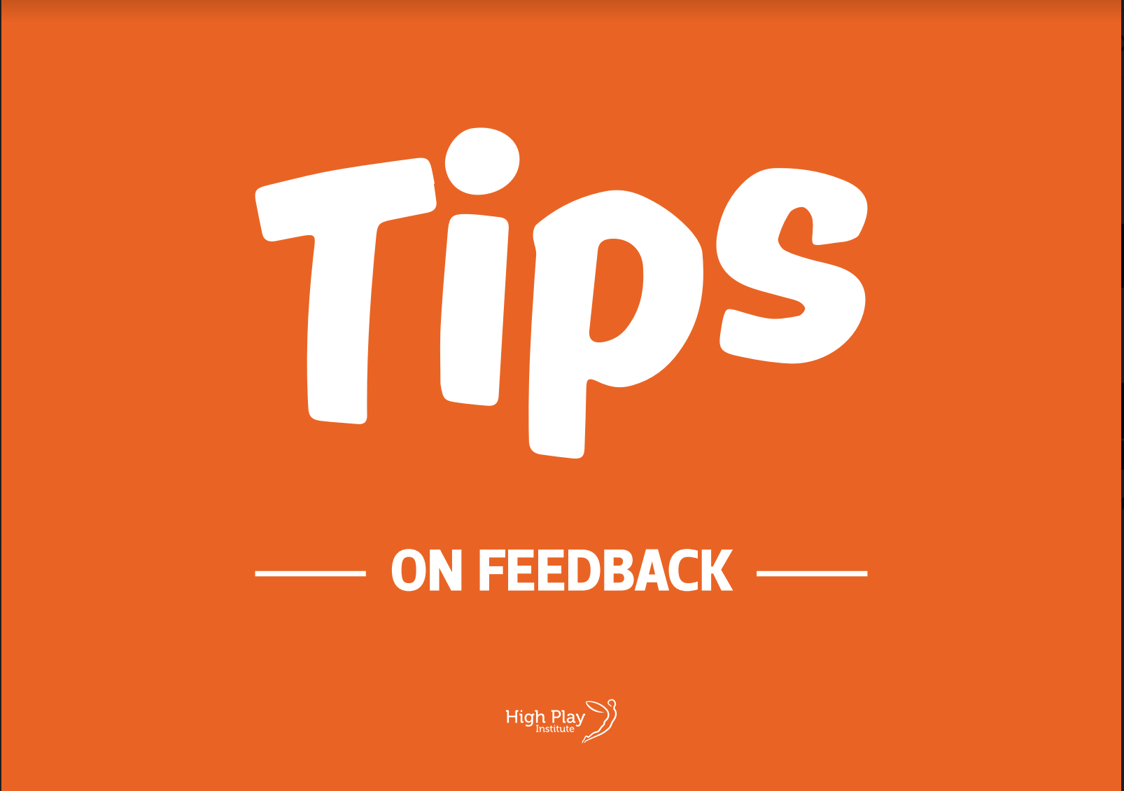 Tips: Feedback