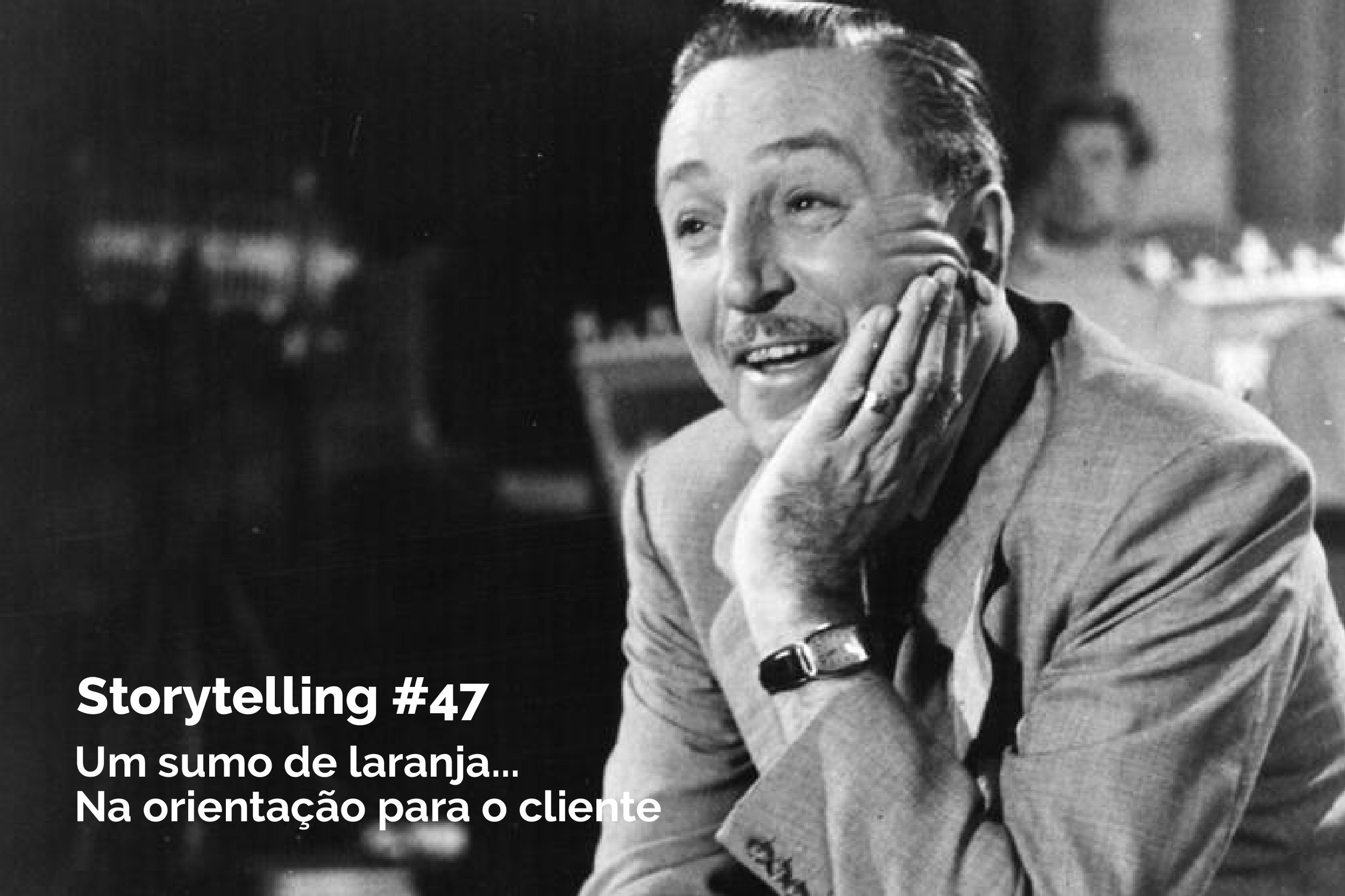 Um sumo de laranja... Na orientação para o cliente