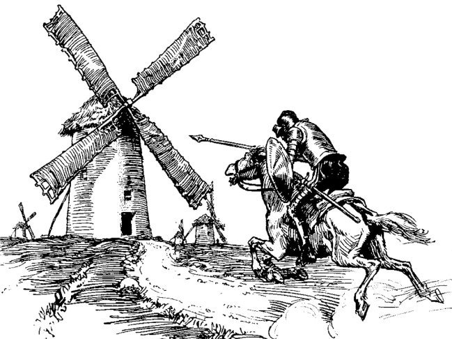 D. Quixote e Sancho Pança