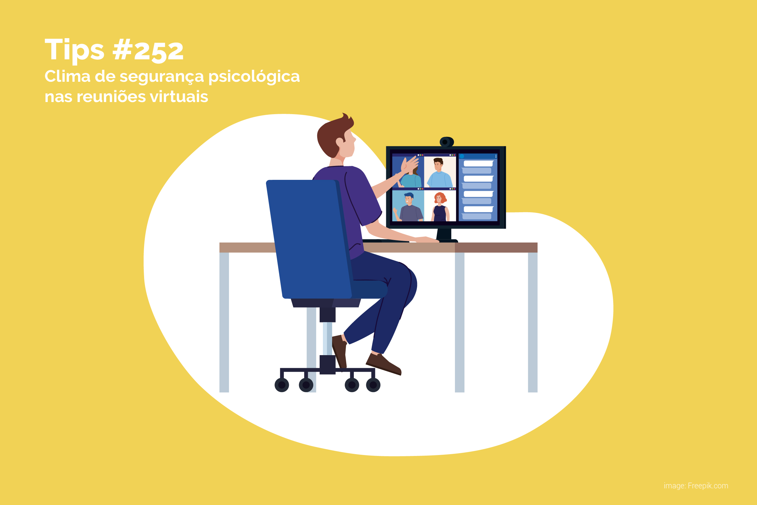Clima de segurança psicológica nas reuniões virtuais